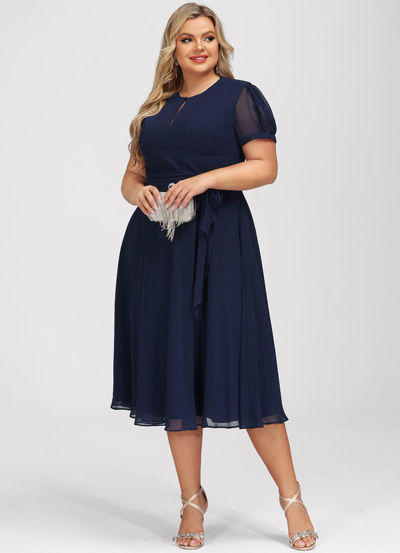 Robe Midi Chiffon Nuit - gallery 9