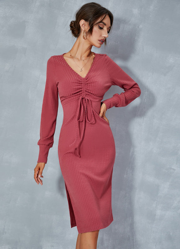 Robe Midi Moulante Texturée