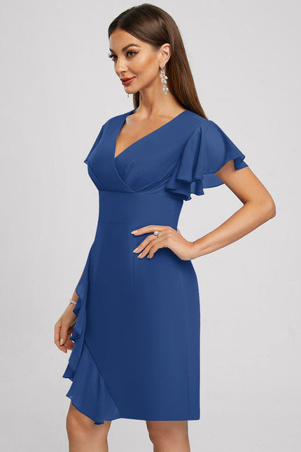 Robe Midi Violette Volantée - gallery 3