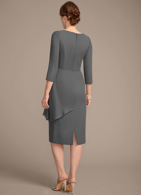 Robe Midi Marine Élégante - gallery 6