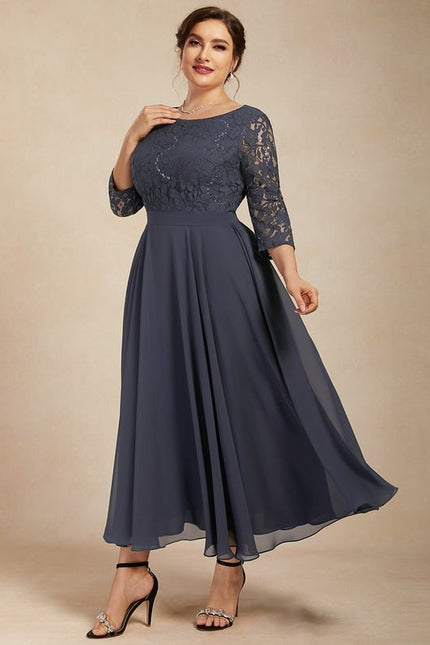 Robe Midi Manche 3 4 - gallery 8