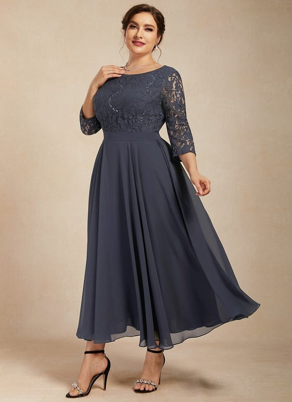 Robe Midi Manche 3 4 - gallery 8