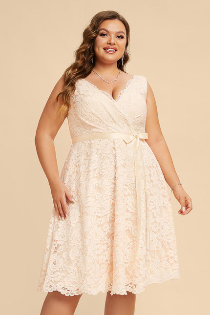Robe Midi Dentelle Ivoire - gallery 5