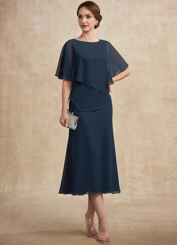 Robe Midi Élégance Azurée - gallery 6