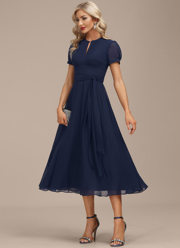 Robe Midi Chiffon Nuit - gallery 5