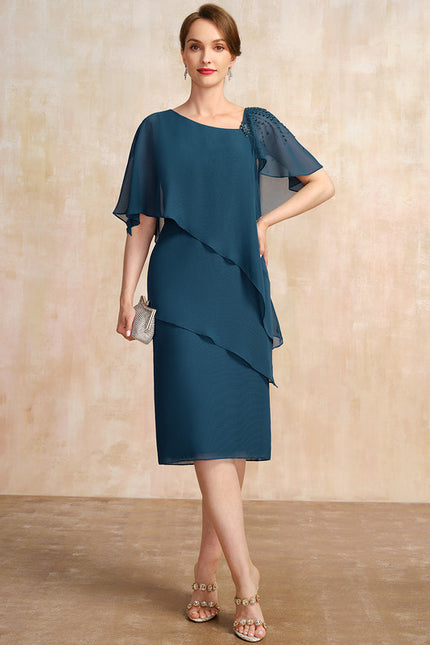 Robe Midi Ondulée Émeraude - gallery 3