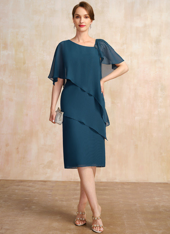 Robe Midi Ondulée Émeraude - gallery 3