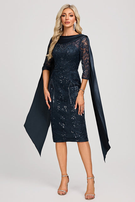 Robe Midi Sirène Brodée - gallery 1