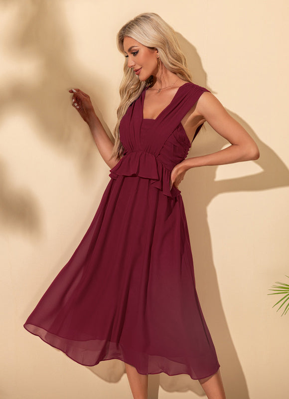 Robe Midi Noire Ajourée - gallery 5