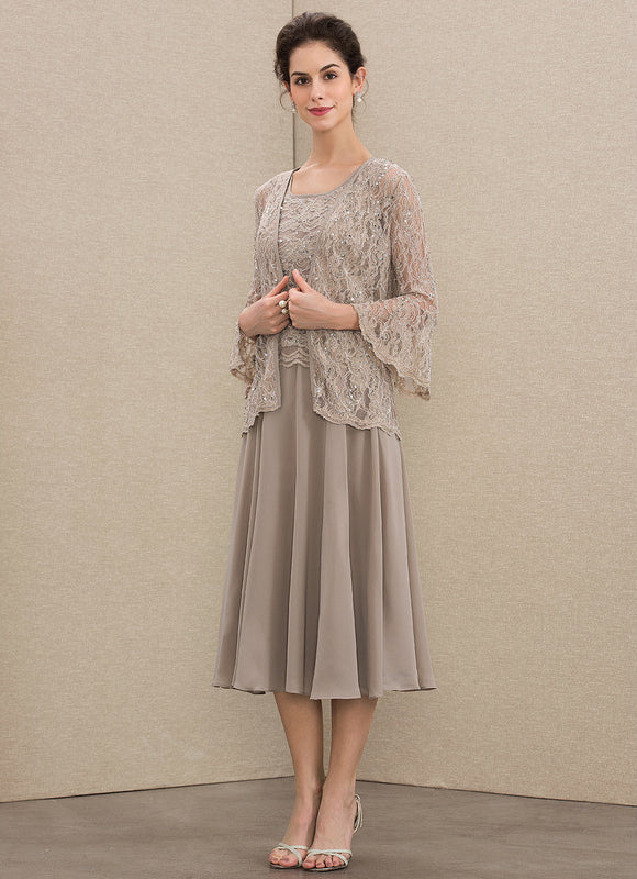 Robe Midi Manche 3 4 - gallery 2