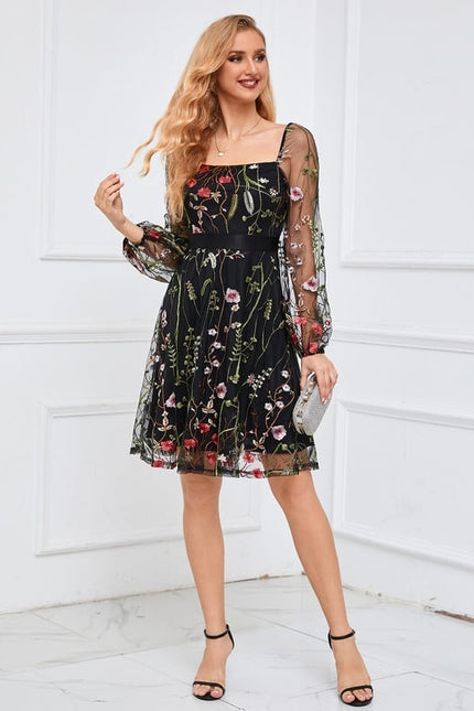 Robe Midi Écarlate Organza - gallery 7