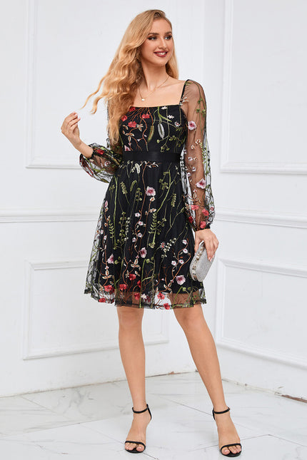 Robe Midi Brodée Tulle - gallery 6