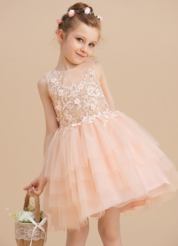 Robe Midi Tulle Pêche