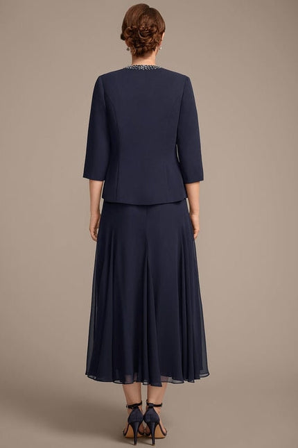 Robe Midi Veste Chic Mousseline - gallery 5