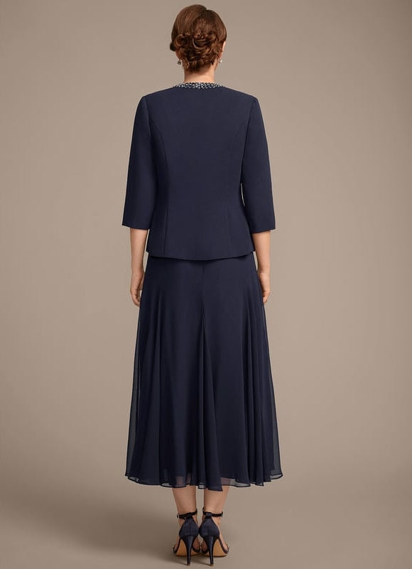 Robe Midi Veste Chic Mousseline - gallery 5