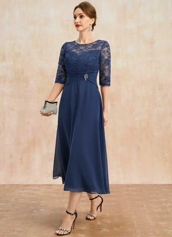 Robe Midi Mère Mariée Dentelle - gallery 4