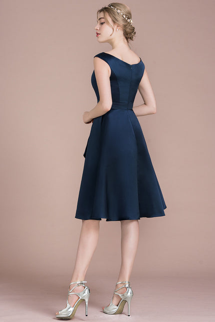 Robe Midi Navy Élégance - gallery 4