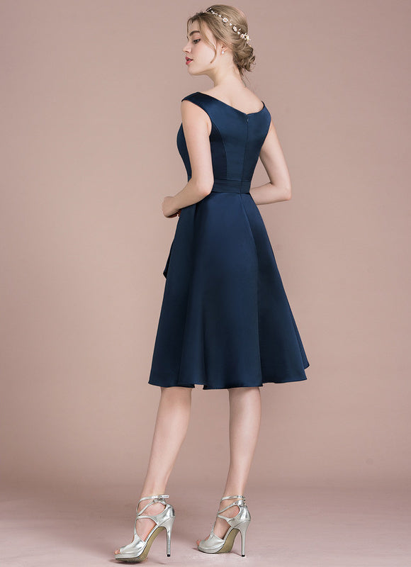 Robe Midi Navy Élégance - gallery 4