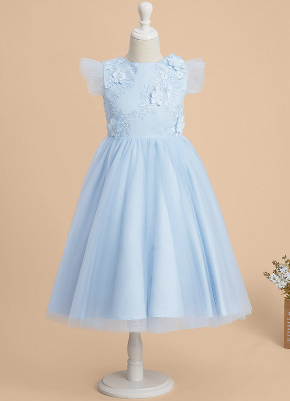 Robe Midi Tulle Bleu Pâle - gallery 2