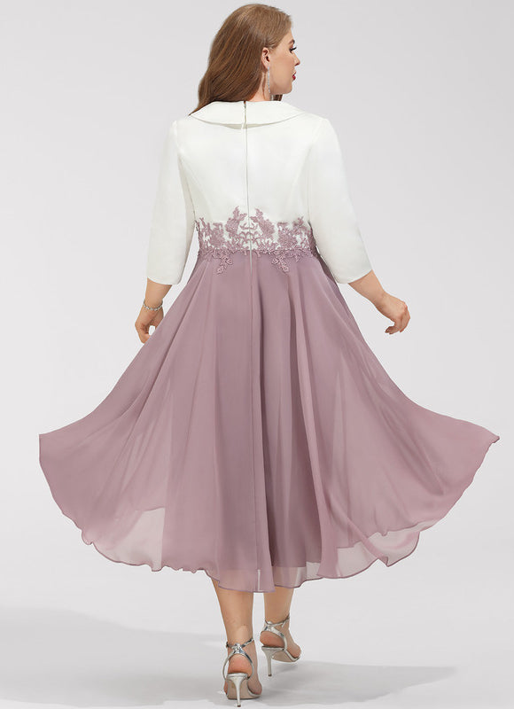 Robe Midi Élégante Lavande - gallery 8