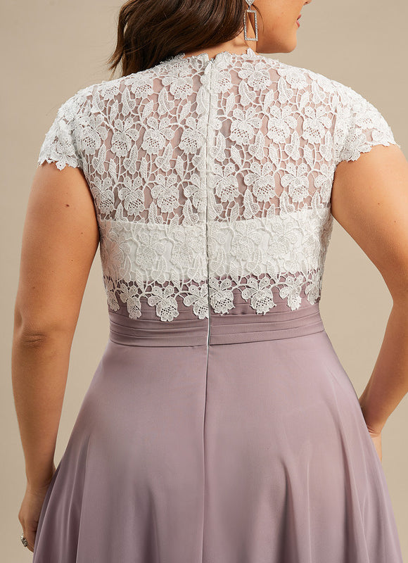 Robe Midi Violet Élégante - gallery 9