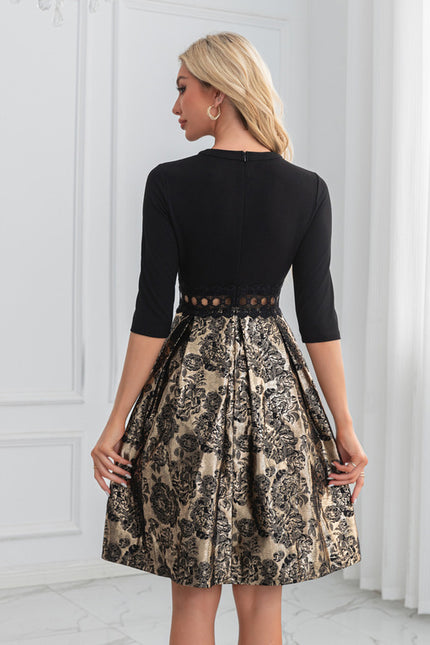 Robe Midi Élégante Brodée - gallery 1