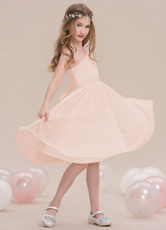 Robe Midi Chiffon Céleste