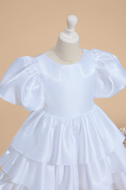 Robe Midi Satinée Volants - gallery 4