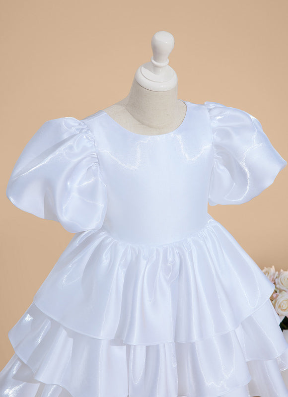 Robe Midi Satinée Volants - gallery 4