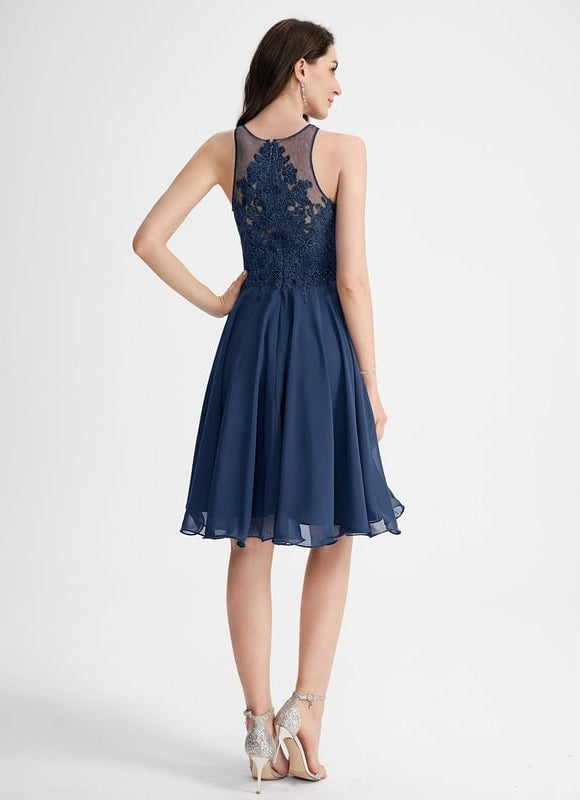 Robe Midi Chiffon Perlée - gallery 2