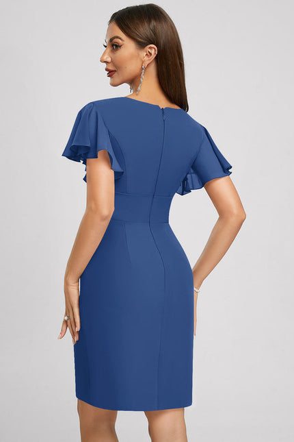 Robe Midi Violette Volantée - gallery 4