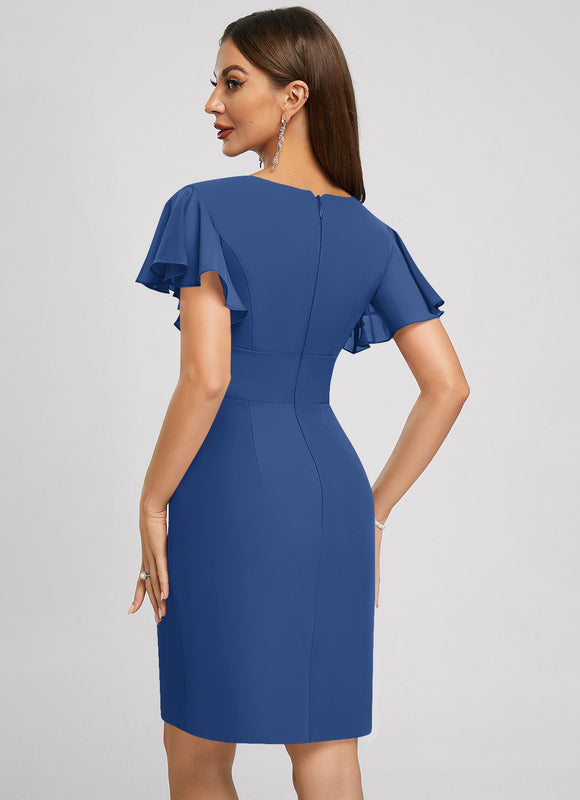 Robe Midi Violette Volantée - gallery 4