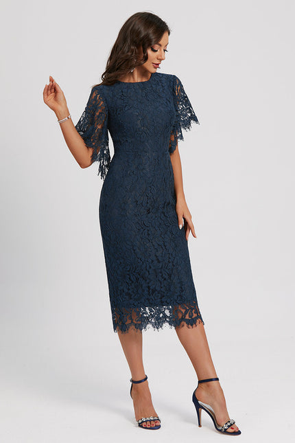 Robe Midi Dentelle Sophistiquée - gallery 1