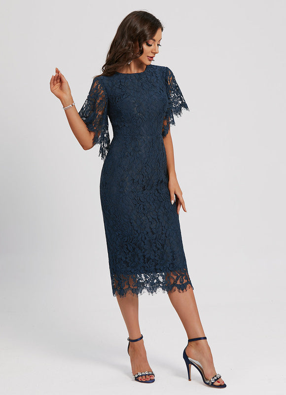 Robe Midi Dentelle Sophistiquée - gallery 1