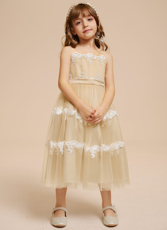 Robe Midi Tulle Doré - gallery 2