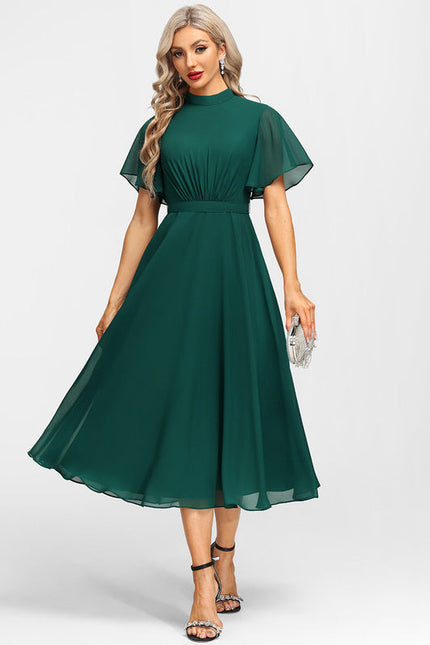 Robe Midi Élégance Émeraude - gallery 5