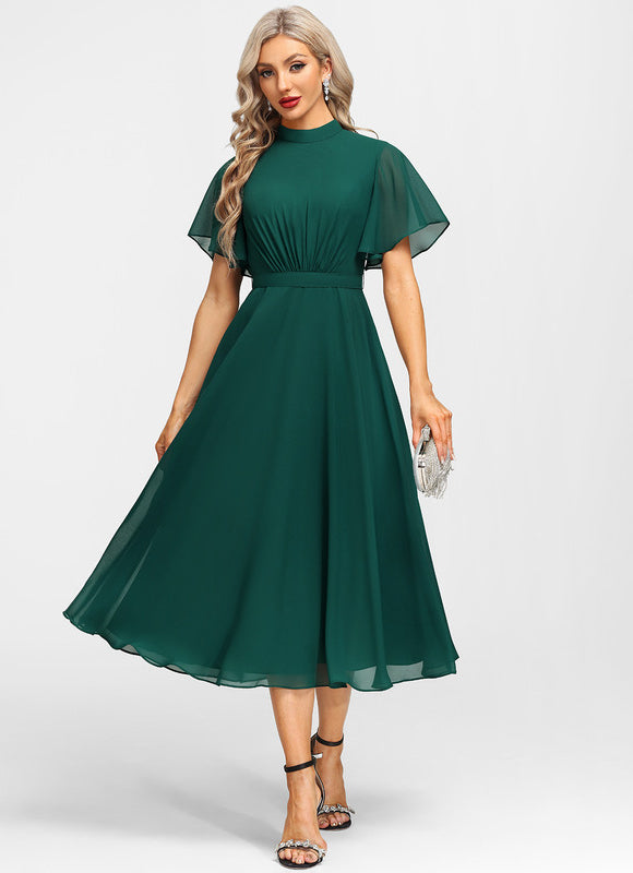 Robe Midi Élégance Émeraude - gallery 5