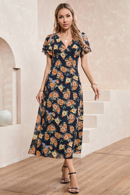 Robe Midi Florale Légère - gallery 5