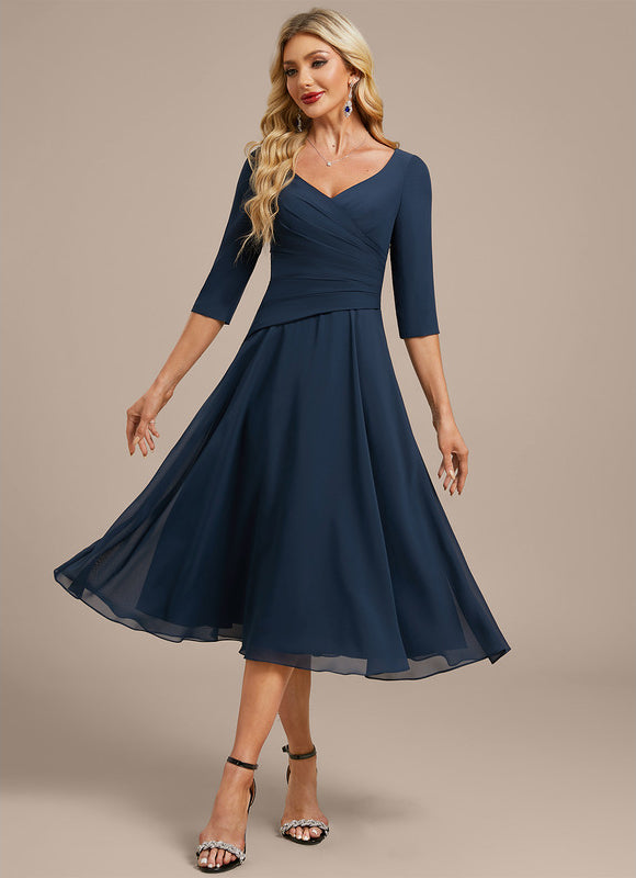 Robe Midi Fluide Marine - gallery 2