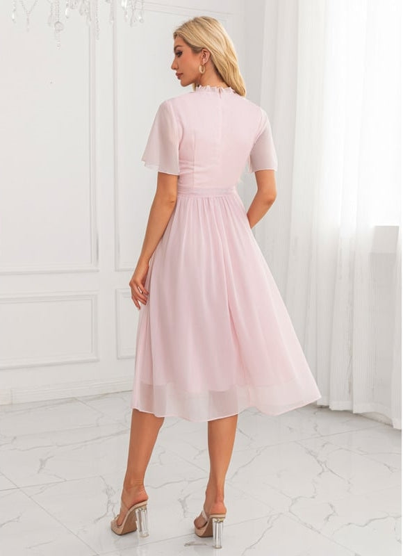 Robe Midi Illusion Florale - gallery 1