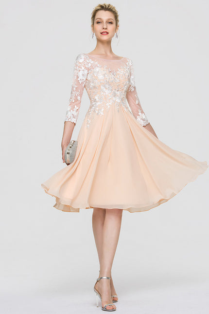 Robe Midi Dentelle Aubergine - gallery 3