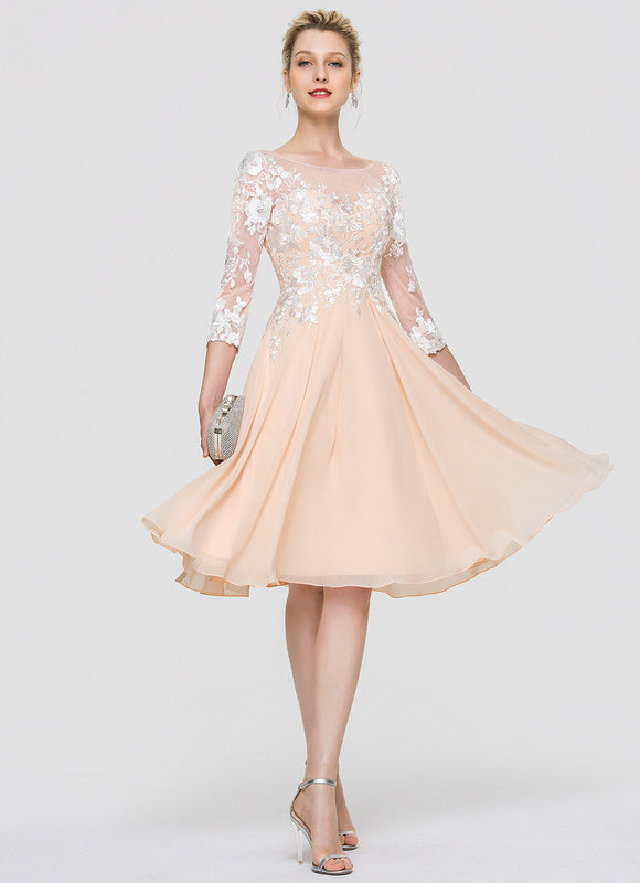 Robe Midi Dentelle Aubergine - gallery 3