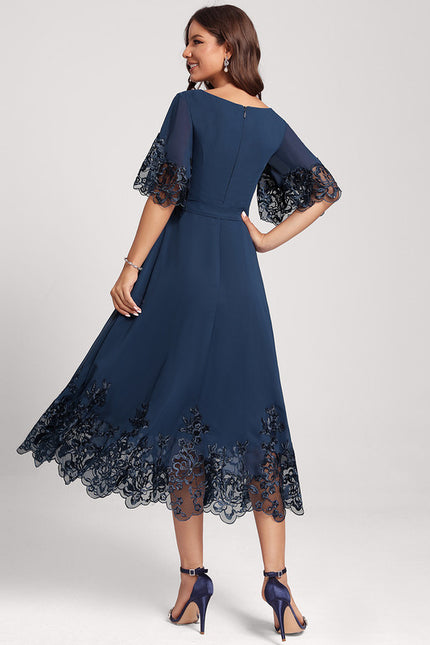 Robe Midi Émeraude Dentelle - gallery 4