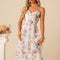 Robe Midi Cascade Florale