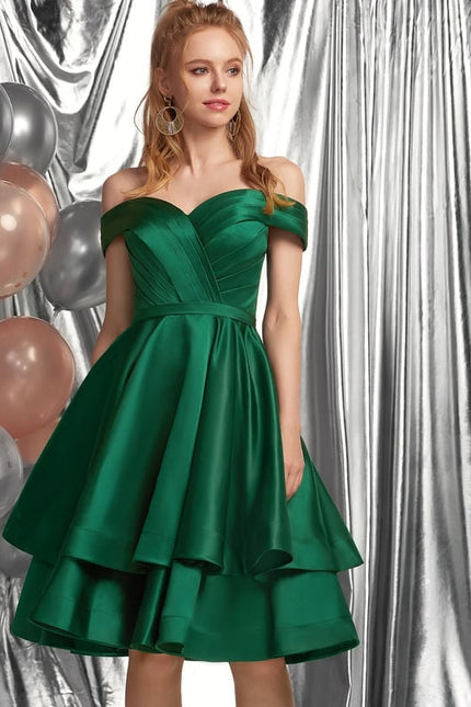 Robe Midi Émeraude Volante - gallery 1