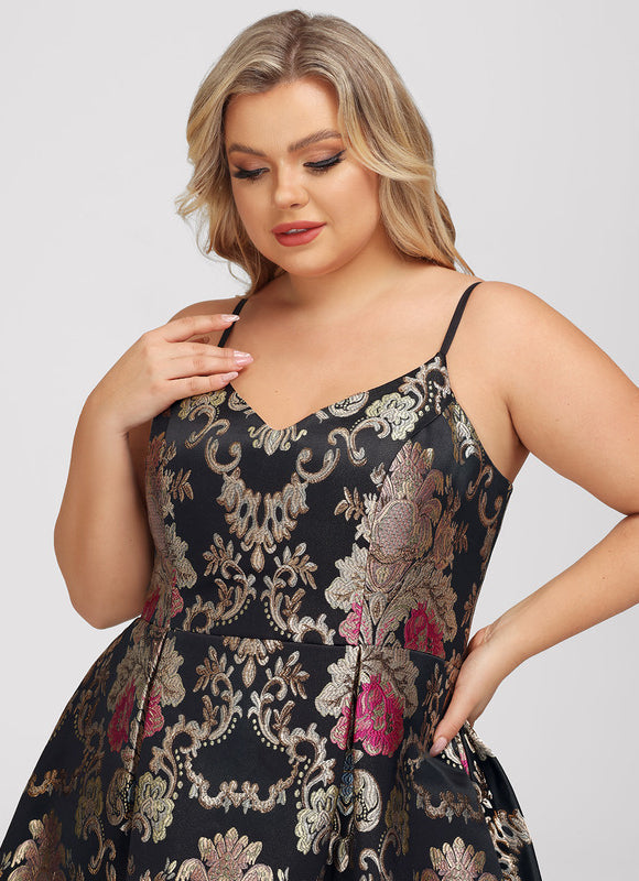 Robe Midi Baroque Éclatante - gallery 7