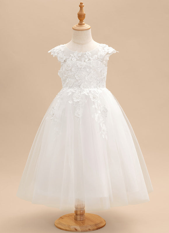 Robe Midi Enfant Évasée Tulle - gallery 2