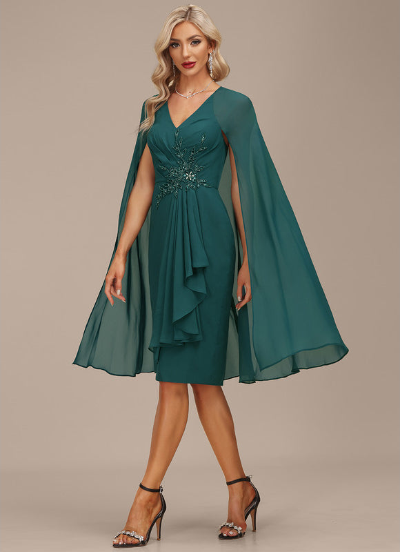 Robe Midi Chiffon Drapée - gallery 5