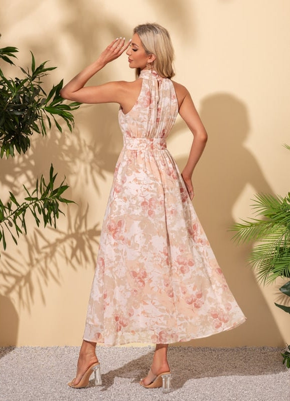 Robe Midi Florale Évasée - gallery 4
