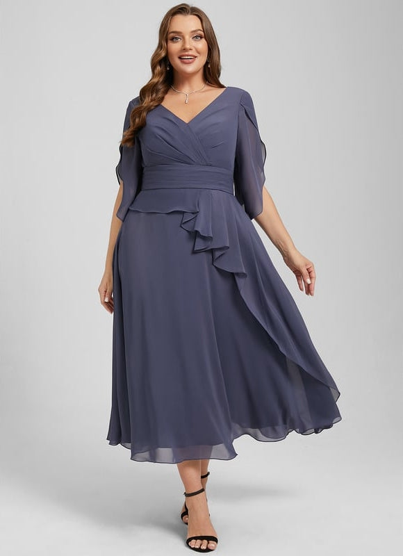 Robe Midi Fluide Élégante - gallery 8